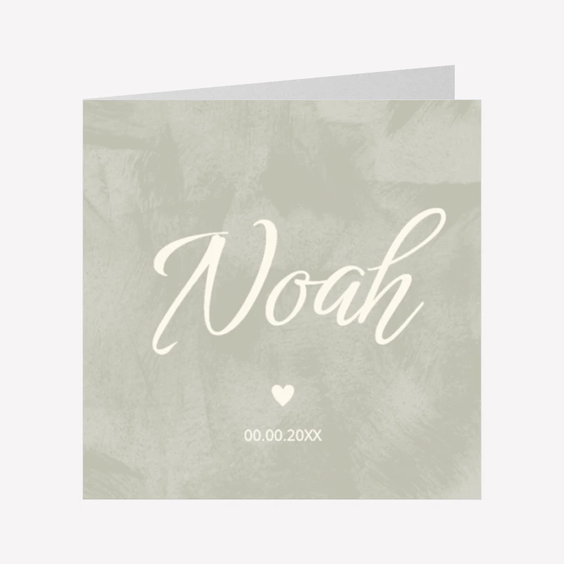 Geboortekaartje zelf ontwerpen voor een zoon