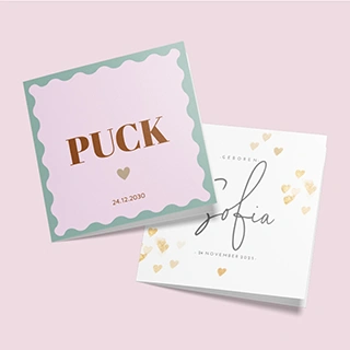 Zelf Geboortekaartje voor een meisje maken