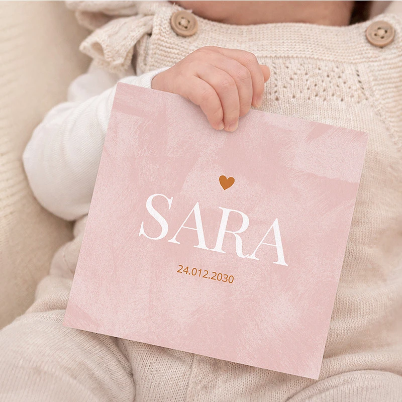 Geboortekaartjes voor een meisje