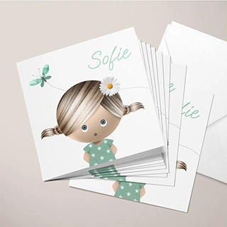 Geboortekaartje maken en personaliseren met foto