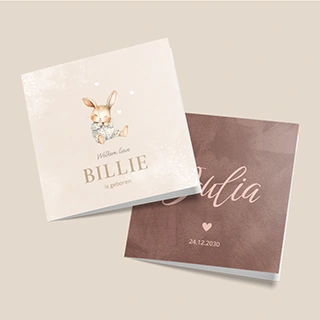 Zelf geboortekaartjes maken