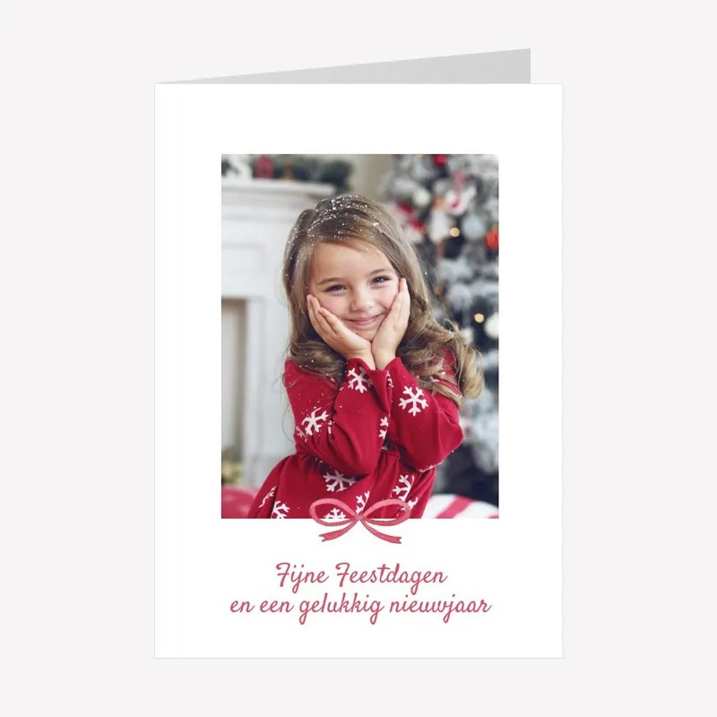 Foto Kerskaart A6 staand dubbel