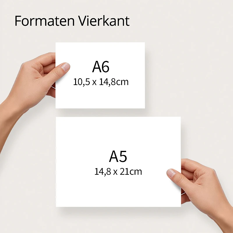 uitnodiging kinderfeest formaten vergelijken A5 en A6