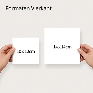 Vierkante uitnodigingen verjaardag
