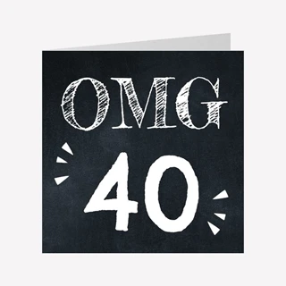 Grappige Uitnodiging Verjaardag Omg 40 Jaar 14x14 Dubbel