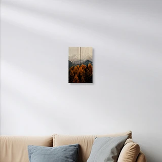 Foto op Houten planken 20x30 cm