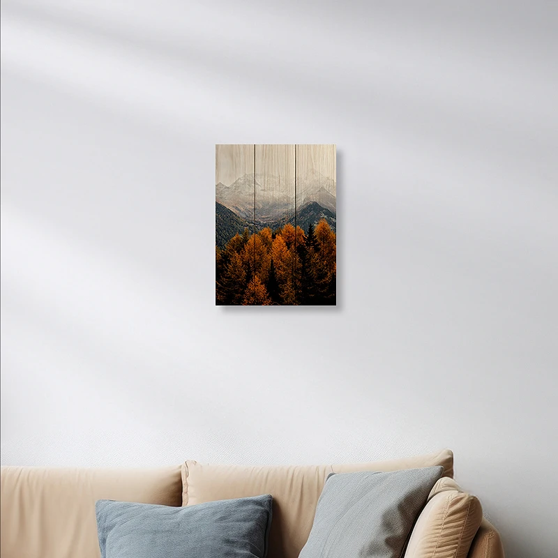 Foto op Houten planken 30x40 cm