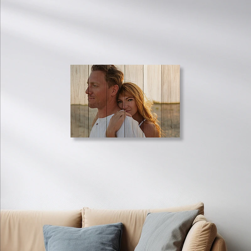 Foto op Houten planken 60x40 cm