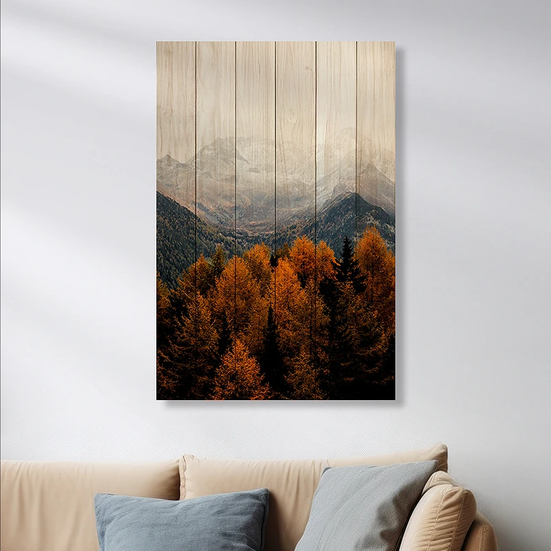 Foto op Houten planken 60x90 cm