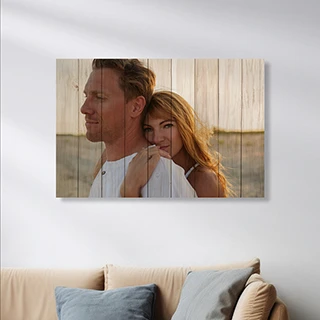 Foto op Houten planken 90x60 cm