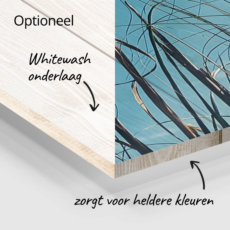 foto afdrukken op houten planken 60x40 met whitewash