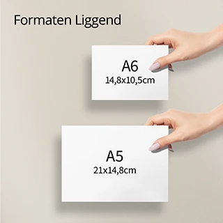 Kaartjes ontwerpen klein of groot A5 A6