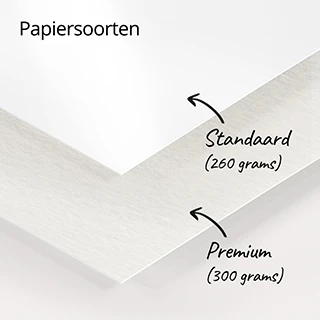 Kaarten papiersoorten