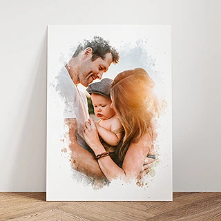 Waterverf Foto poster maken en afdrukken