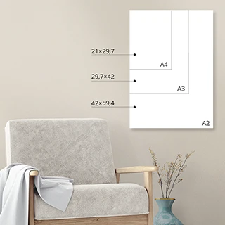 klein tot groot formaat poster met lijst 