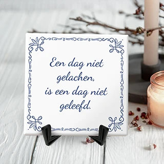 Tegeltje wijsheid maken en bestellen