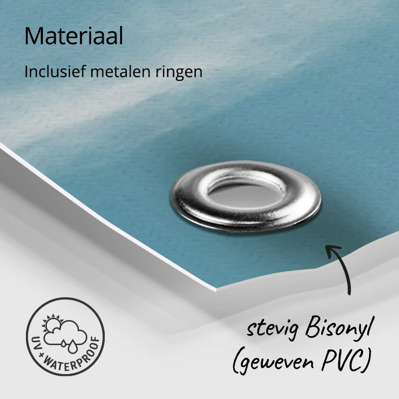 Tuinposter met ringen