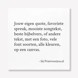 Canvas met tekst 40x40