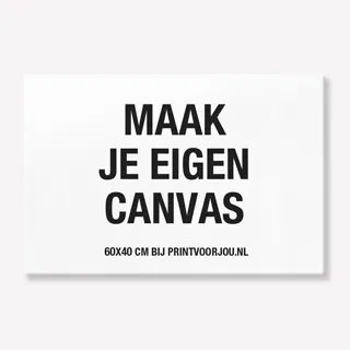 Blanco Canvas zelf maken 60x40