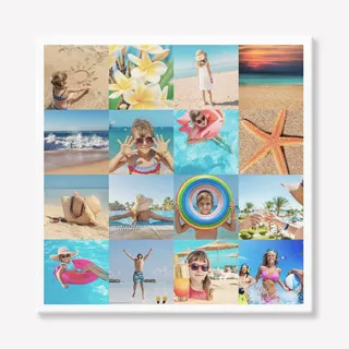 16 Foto's op Canvas 60x60