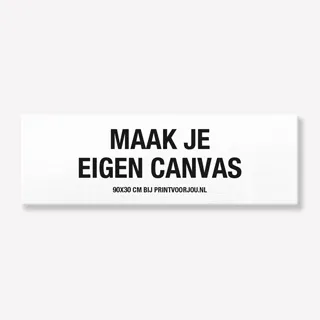 Blanco Canvas zelf maken 90x30
