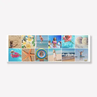 12 Foto collage Canvas 90x30