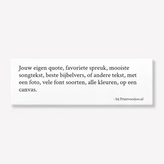 Canvas met tekst 90x30