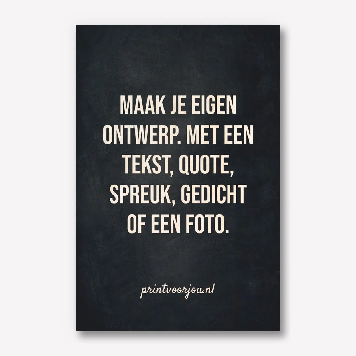 Zwart Hout 20x30 met tekst