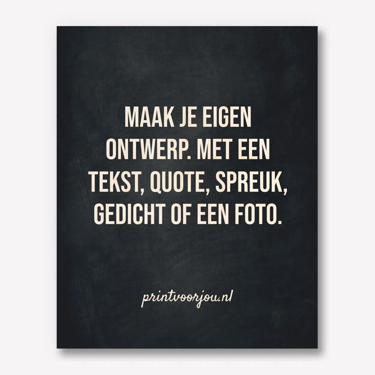 Zwart Hout 30x40 met tekst