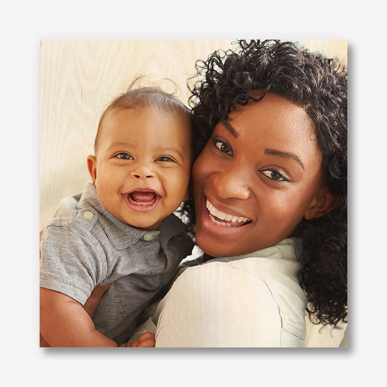 Foto op hout afdrukken 40x40