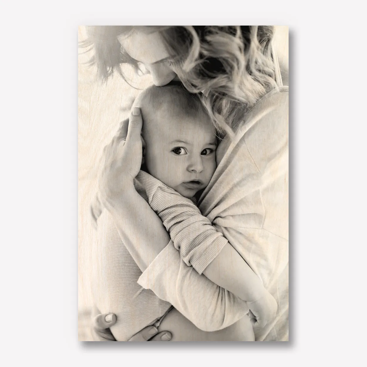 Foto op hout zwart wit 40x60