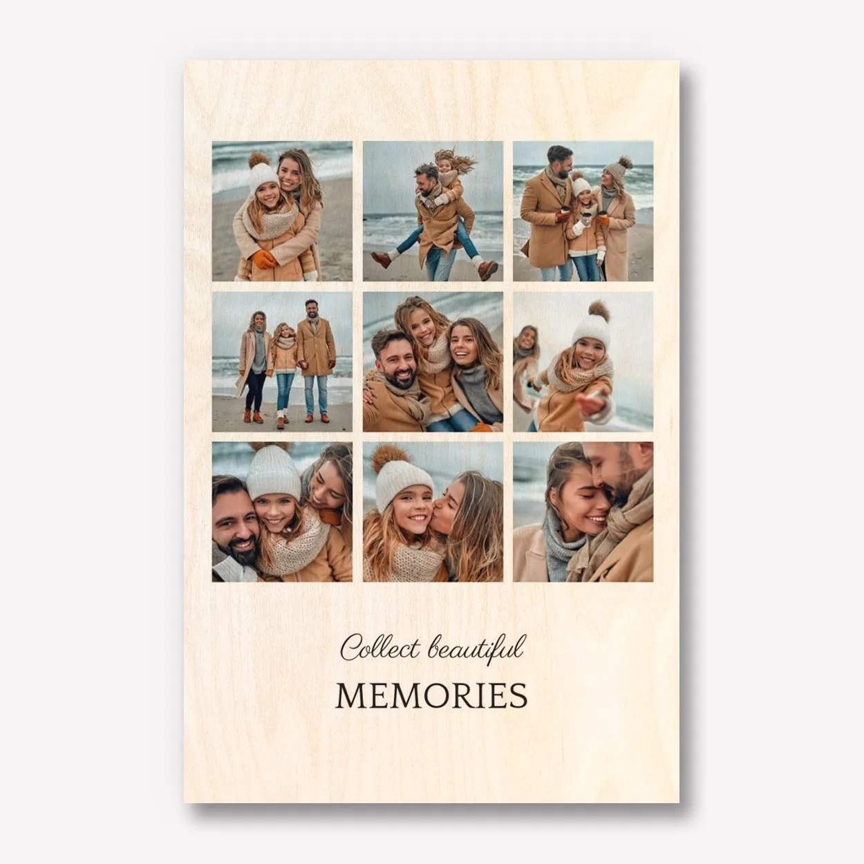 Hout foto collage 60x90