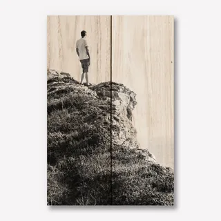 Zwart wit  Foto op Hout 20x30