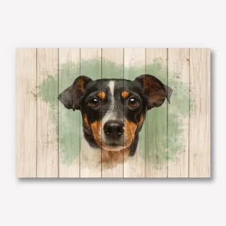 Foto op Houten planken 90x60 Waterverf stijl