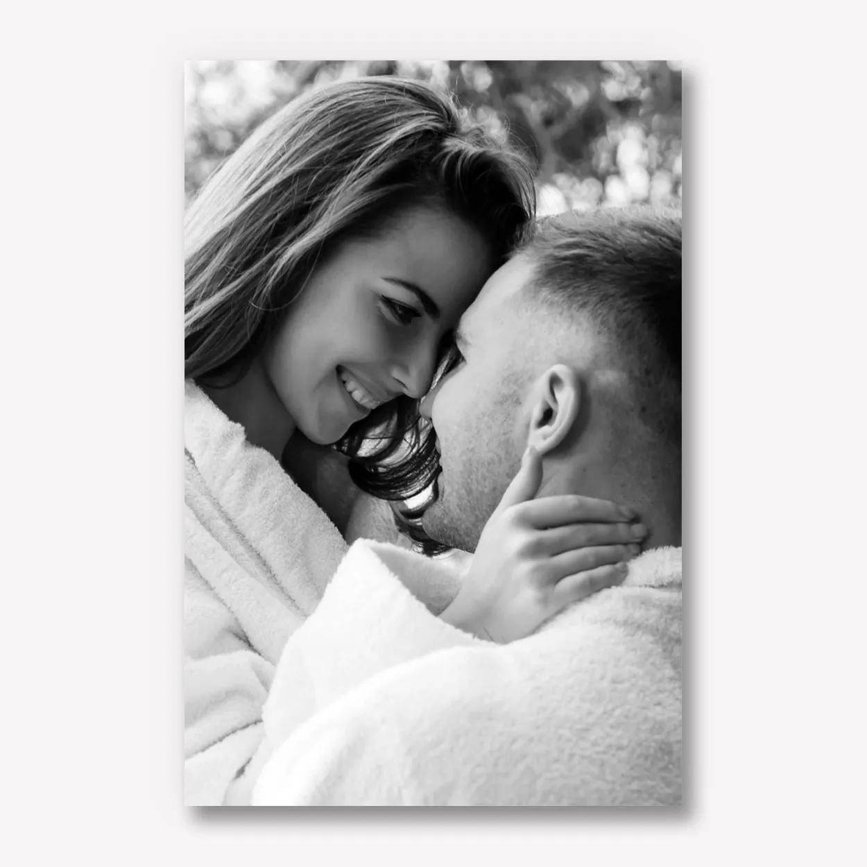 Foto op karton zwart wit 20x30