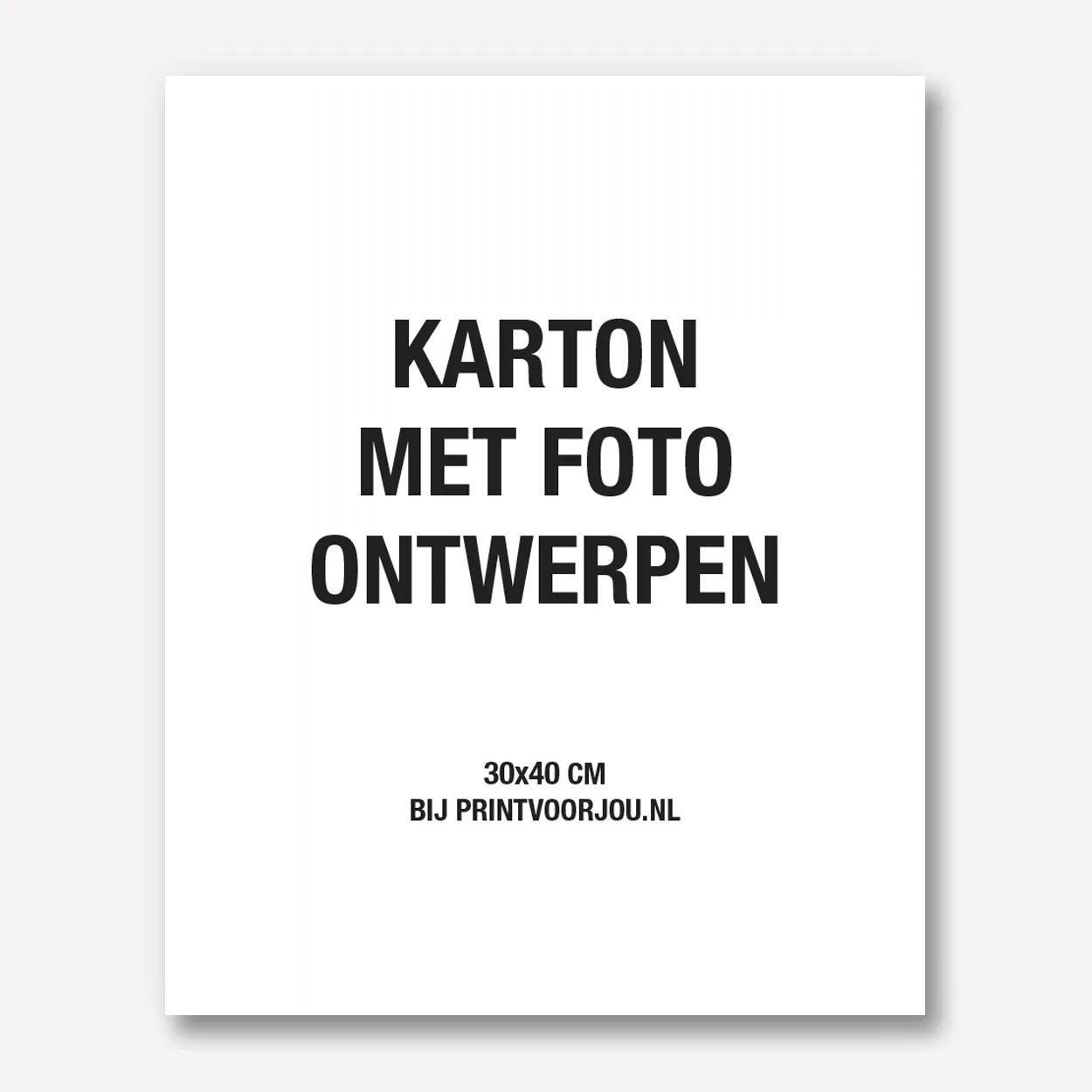 Blanco Karton zelf maken 30x40