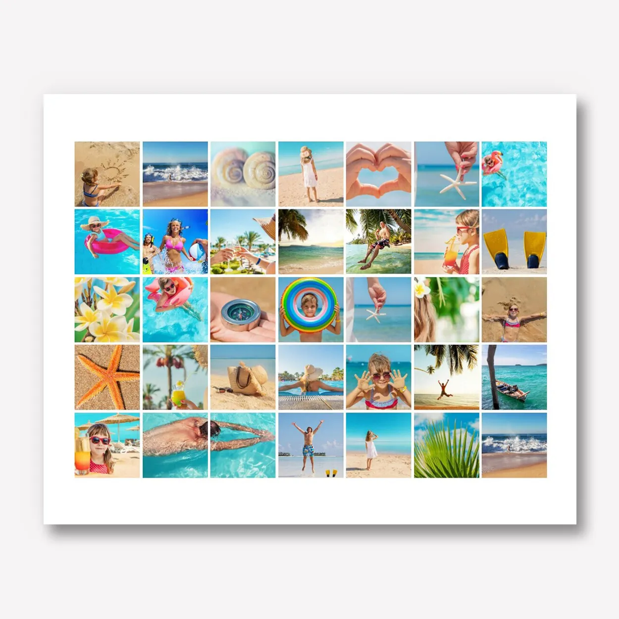 Foto Collage Groot Karton 40x30 