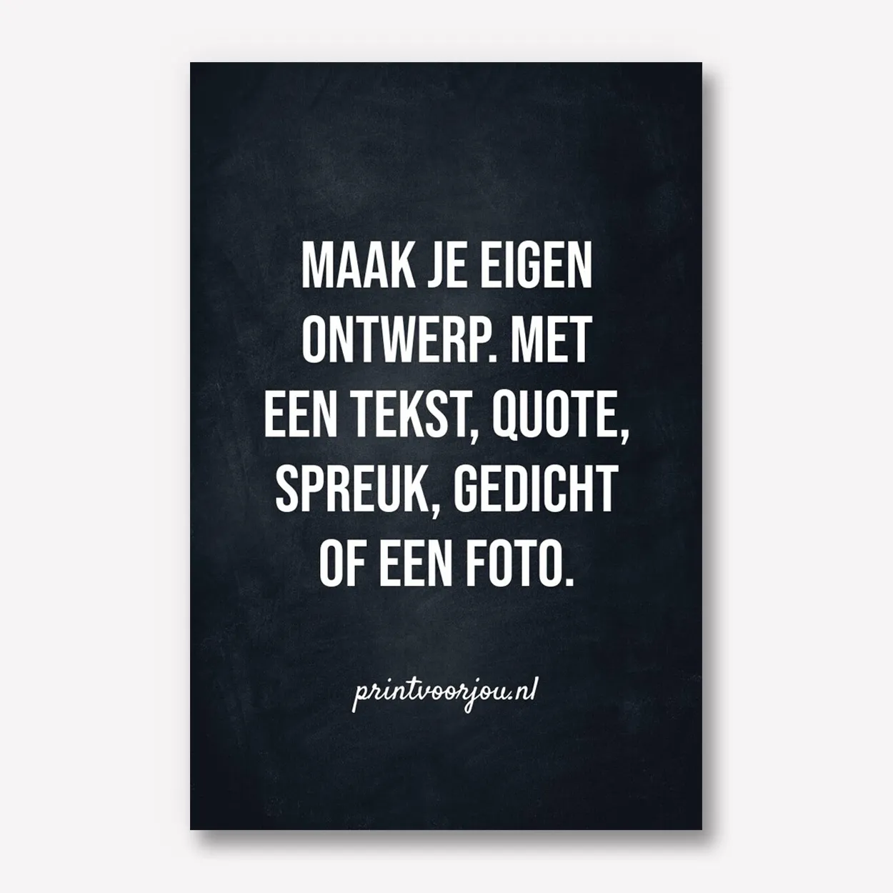 Zwart Karton 40x60 met tekst