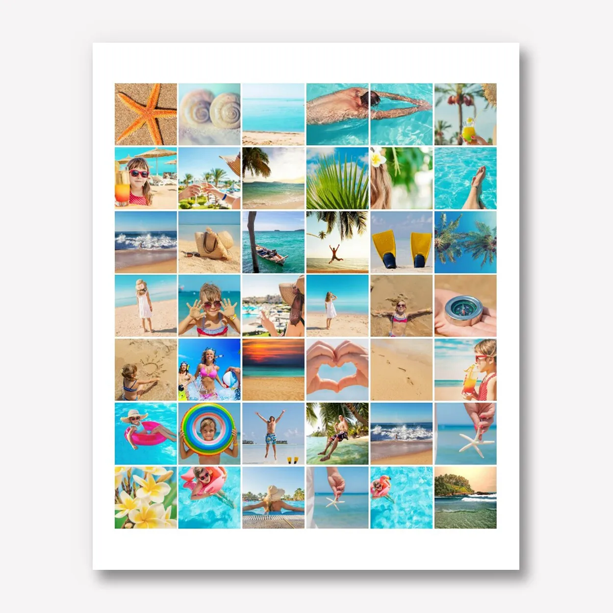 Foto Collage Karton 50x60 