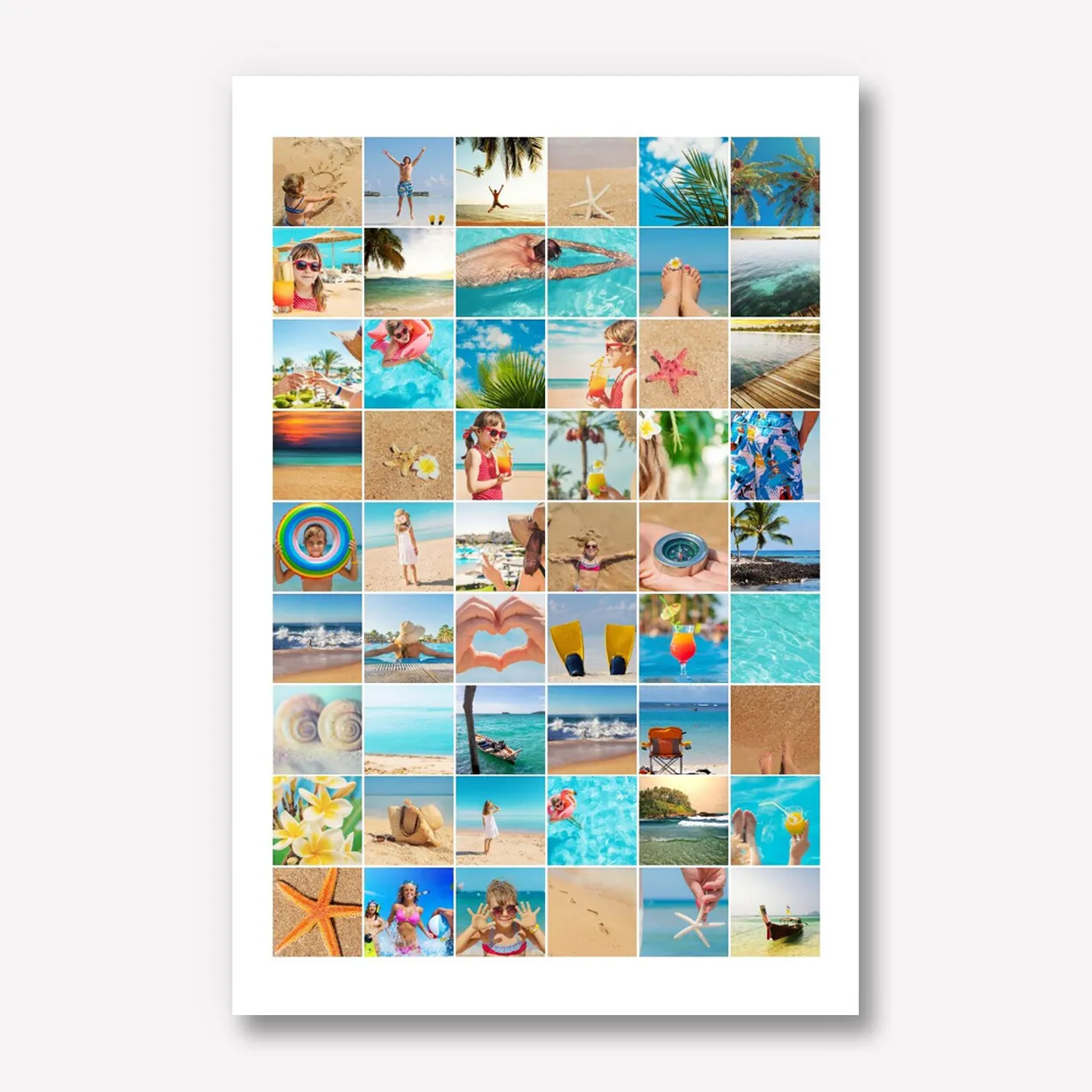 Karton met Foto Collage 50x70 