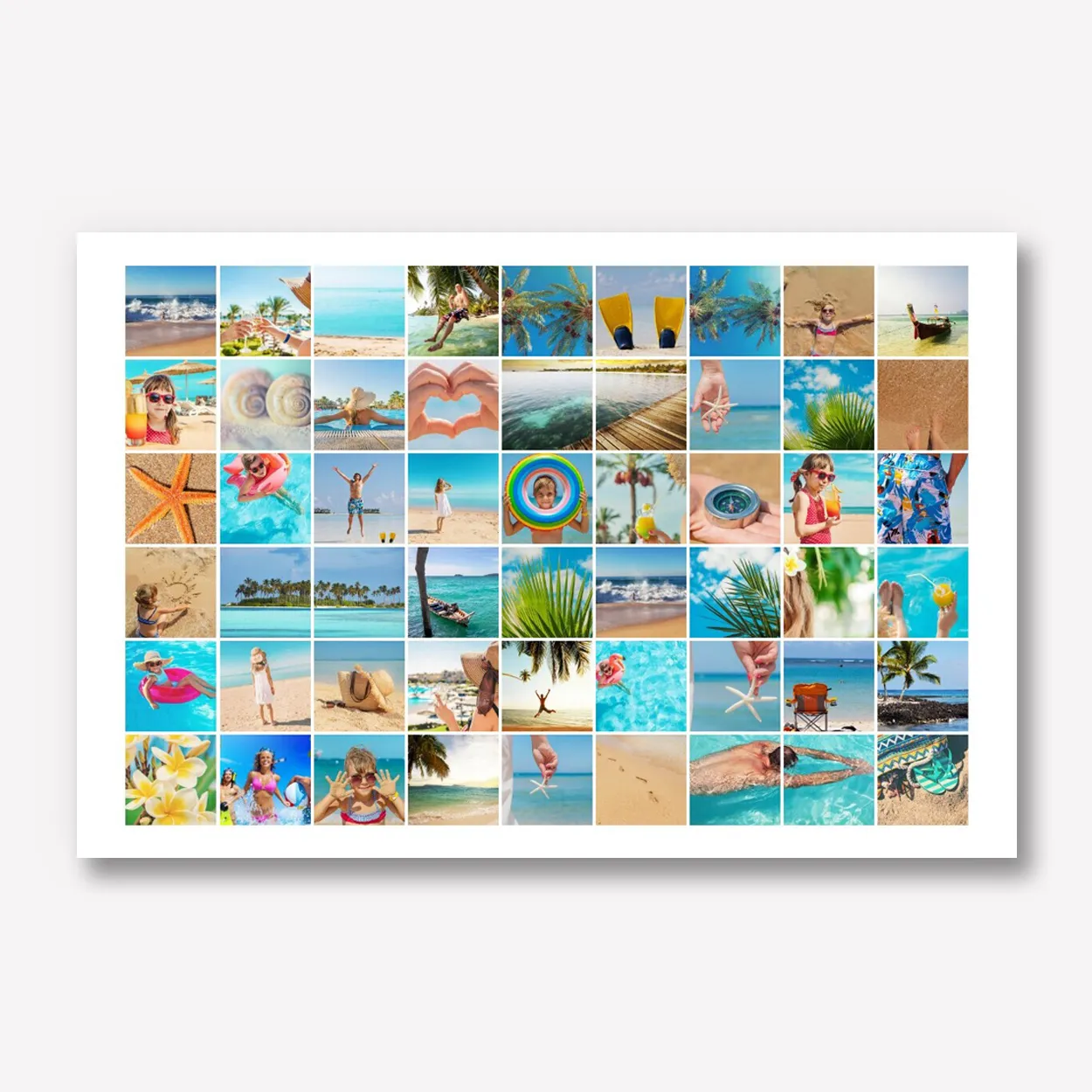Karton met Foto Collage 60x40 