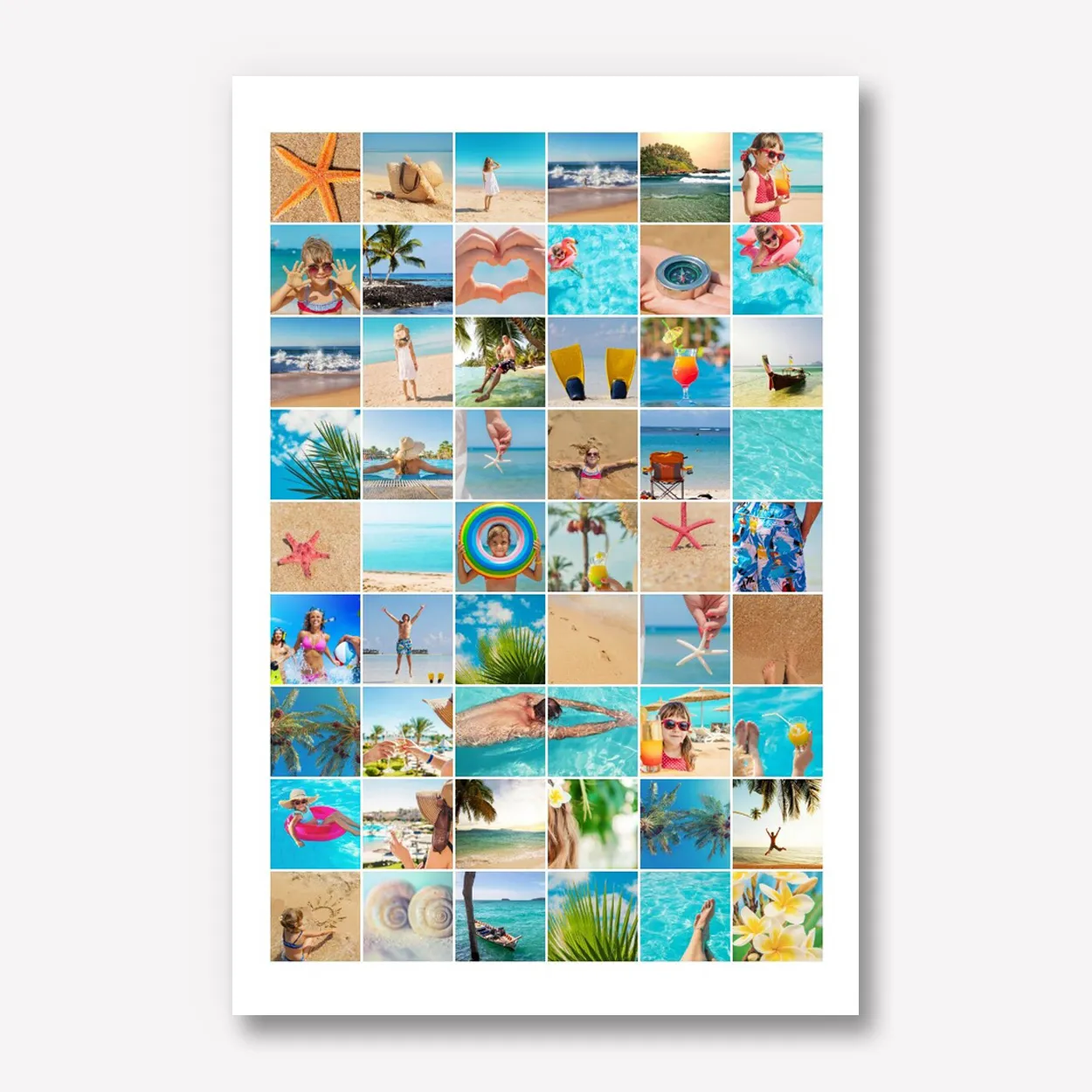 Karton met Foto Collage 60x90 