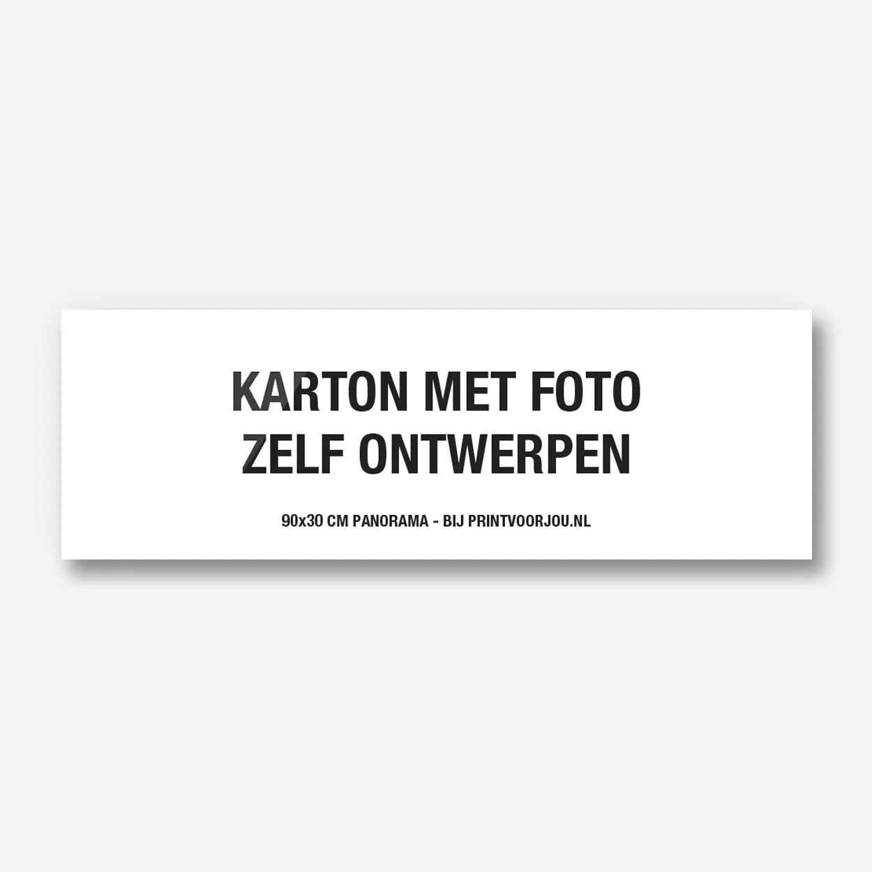 Blanco Karton zelf maken 90x30