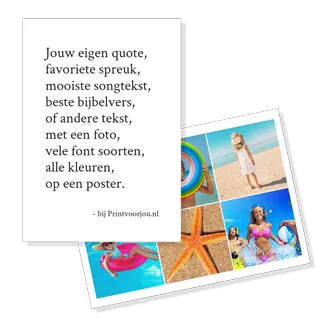 Ontwerp zelf een Poster
