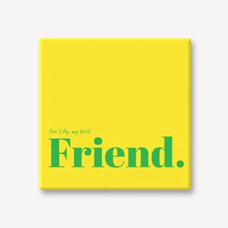 Happy Kleuren tegeltje tekst Banaan Geel en Appel Groen