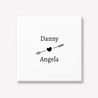 Tegeltje met namen personaliseren huwelijk liefde