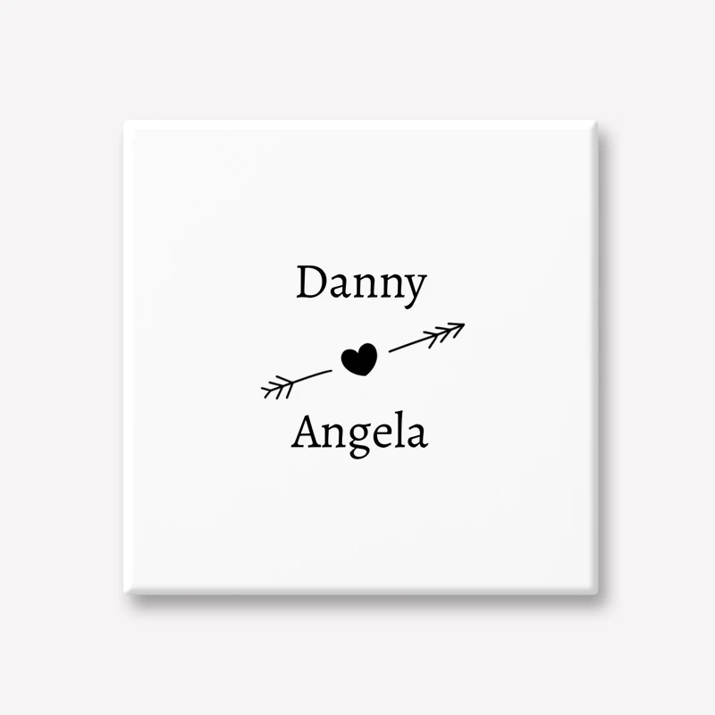 Tegeltje met namen personaliseren huwelijk liefde