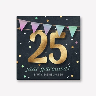 jubileum cadeau tegeltje