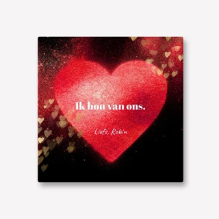 Liefde cadeau ik hou van ons tegeltje