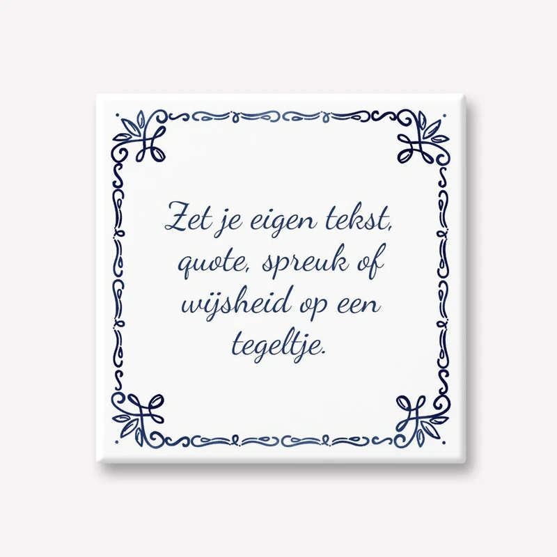 Tegeltjeswijsheden maken ornamenten